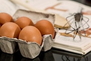Eggs are a good source of protein,